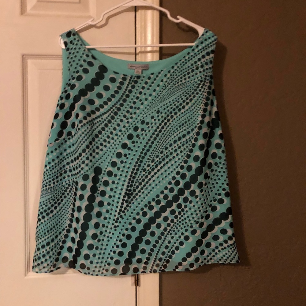 Polka dot lined tank